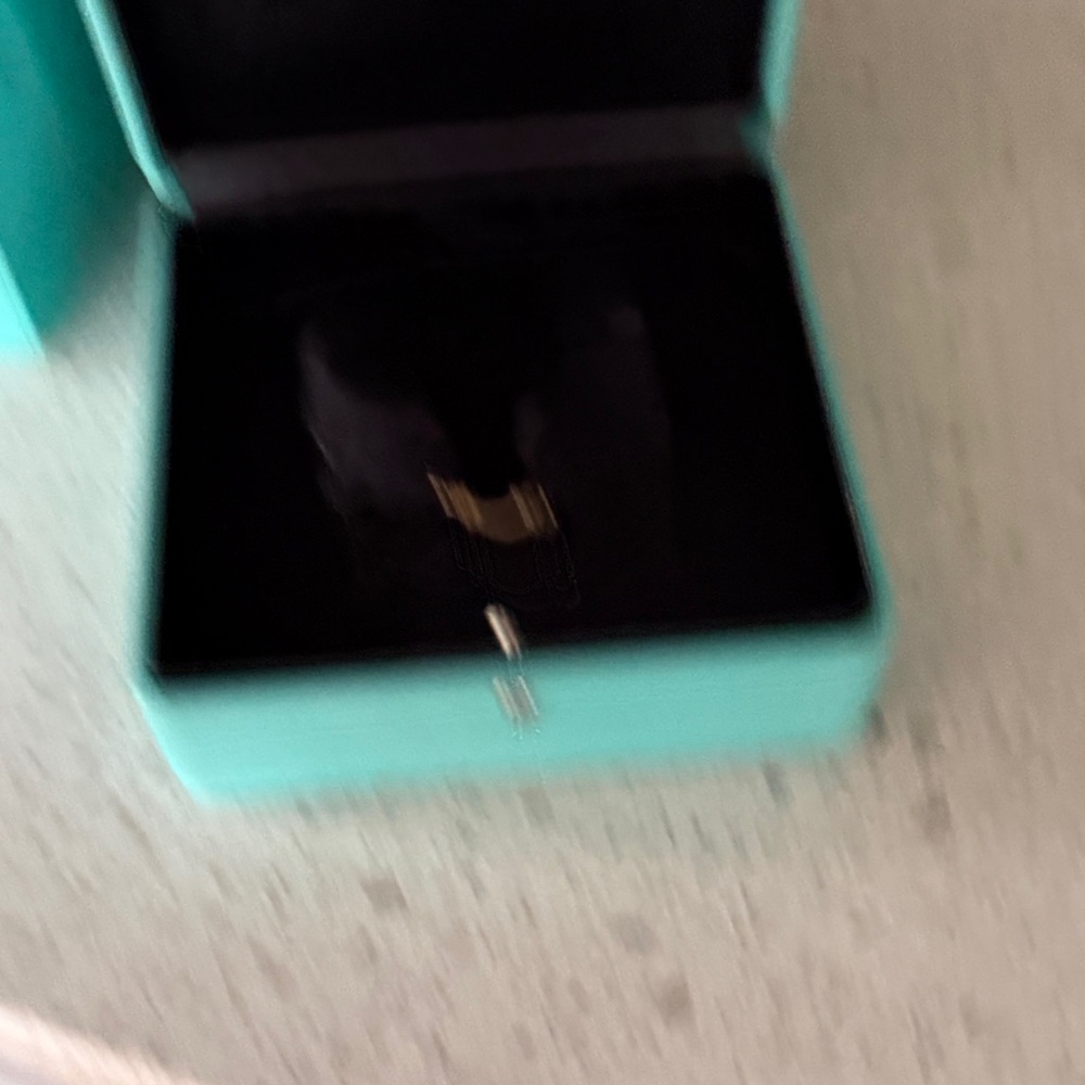 Tiffany & Co. Silver Charm on Black Cord Bracelet - Picture 3 of 4